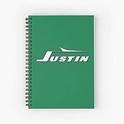 New York Jets Justin Fields Logo Spiral Notebook