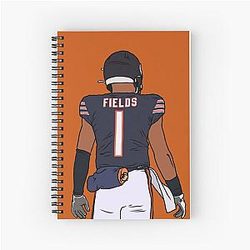 Justin Fields Spiral Notebook