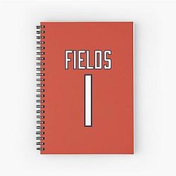 Justin Fields jersey notebook