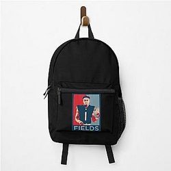 Justin Fields bears backpack
