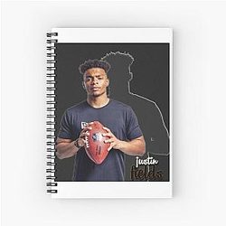 Justin Fields spiral notebook