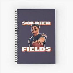 Soldier Field Justin Fields Chicago Bears Notebook