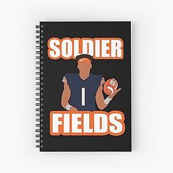 Justin Fields Classic T Shirt Spiral Notebook