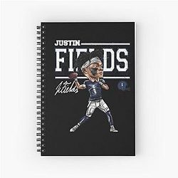 Justin Fields Spiral Notebook