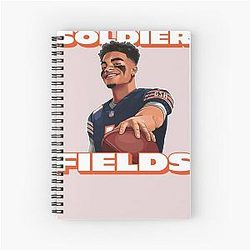 Soldier Fields Justin Fields Chicago Bears Sticker Notebook