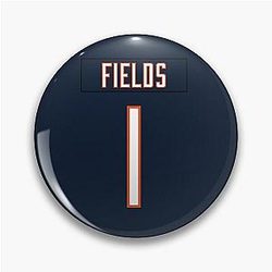 Justin Fields jersey pin