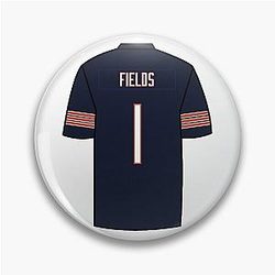 Justin Fields Jersey Pin