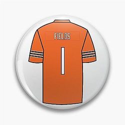 Justin Fields jersey pin