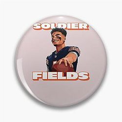 Soldier Fields Justin Fields Chicago Bears Sticker Pin