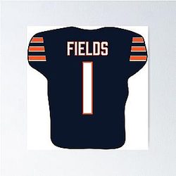 Justin Fields Jersey Poster