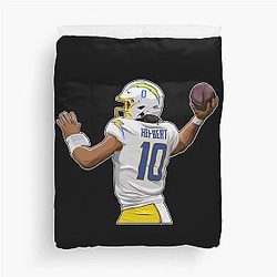 Justin Herbert NFL Duvet Cover