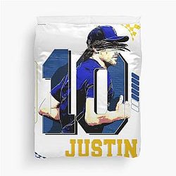 Justin Herbert Football Player Duvet Cover