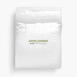 Justin Herbert Los Angeles Chargers NFL Duvet Cover