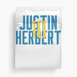 Justin Herbert Duvet Cover
