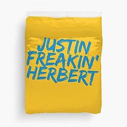 Justin Herbert Duvet Cover