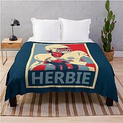 Justin Herbert Chargers Throw Blanket