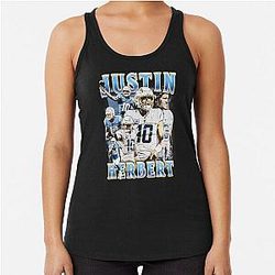 Justin Herbert Retro Vintage Racerback Tank Top