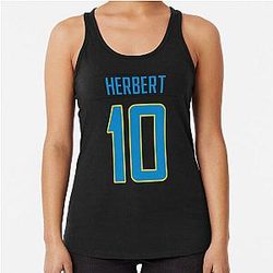 Justin Herbert Chargers Racerback Tank Top