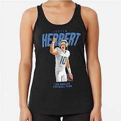 Justin Herbert Los Angeles Football Team Racerback Tank Top