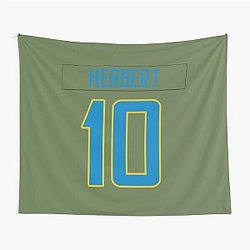 Justin Herbert Chargers Tapestry