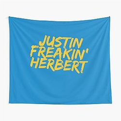 Justin Herbert Los Angeles Chargers Tapestry