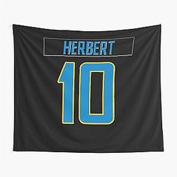 Justin Herbert Chargers Tapestry