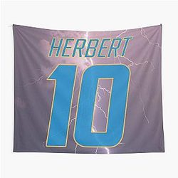 Justin Herbert Lightning Tapestry