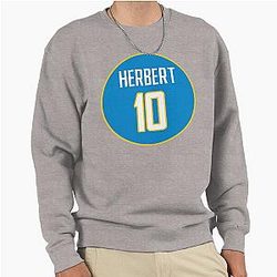 Justin Herbert Los Angeles Chargers Pullover Sweatshirt