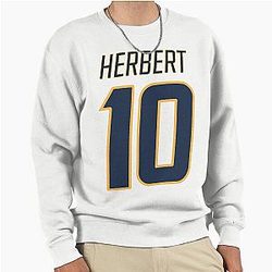 Justin Herbert Navy Pullover Sweatshirt