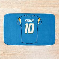 Justin Herbert Jersey Bath Mat