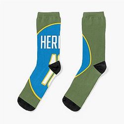 Justin Herbert Los Angeles Chargers Socks