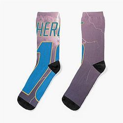 Justin Herbert Lightning Socks