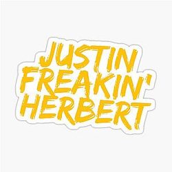 Justin Herbert, Los Angeles Chargers Sticker