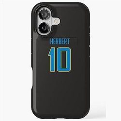 Justin Herbert Chargers Sticker iPhone Case