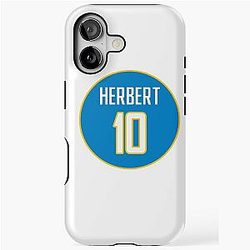 Justin Herbert Los Angeles Chargers iPhone Tough Case