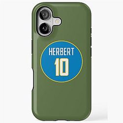 Justin Herbert Los Angeles Chargers iPhone Tough Case