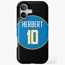 Justin Herbert Los Angeles Chargers iPhone Tough Case