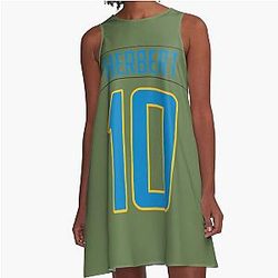 Justin Herbert Chargers A-Line Dress