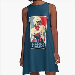 Justin Herbert Chargers A-Line Dress