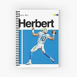 Justin Herbert Spiral Notebook