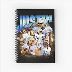 Justin Herbert Spiral Notebook