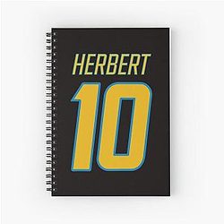Justin Herbert Yellow Notebook