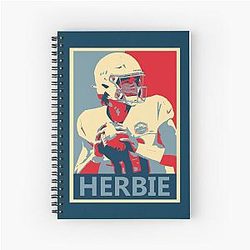 Justin Herbert Chargers Spiral Notebook