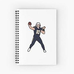 Justin Herbert Spiral Notebook