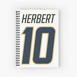Justin Herbert Navy Notebook