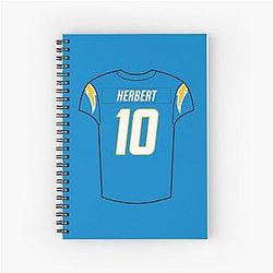 Justin Herbert Spiral Notebook