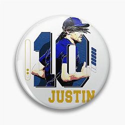Justin Herbert Football Player Design Pin