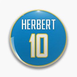 Justin Herbert Los Angeles Chargers 10 Pin