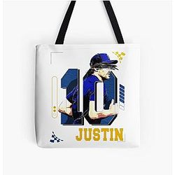 Justin Herbert Football Player Design All Over Print Tote Bag
