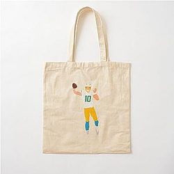 Justin Herbert Chargers Cotton Tote Bag